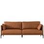 Minimalist Genuine Leather 3 Seater Sofa DANTE