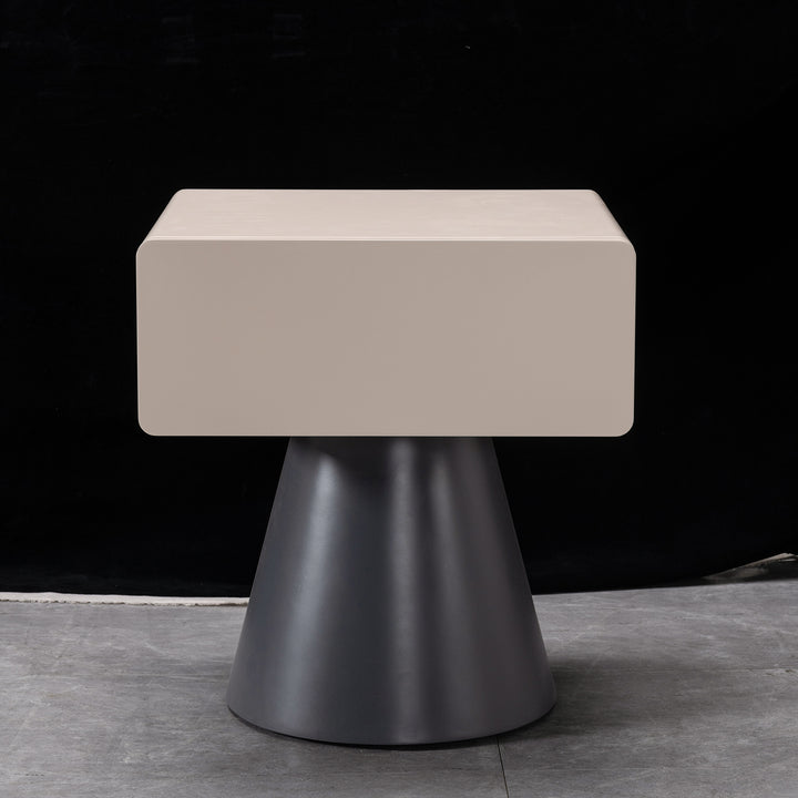 Minimalist plywood side table nubo material variants.