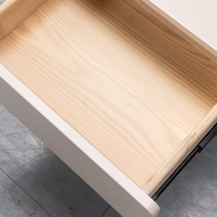 Minimalist plywood side table nubo in real life style.