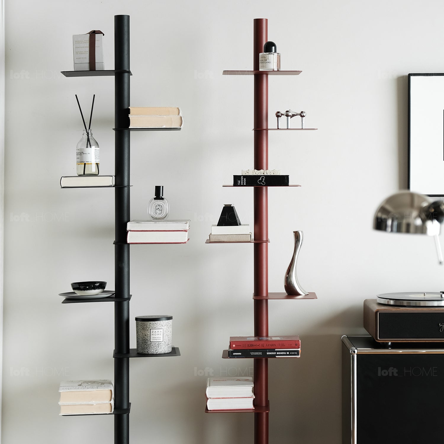 Revolving Design Bauhaus Steel Revolving Bookshelf STACK – LOFT HOME