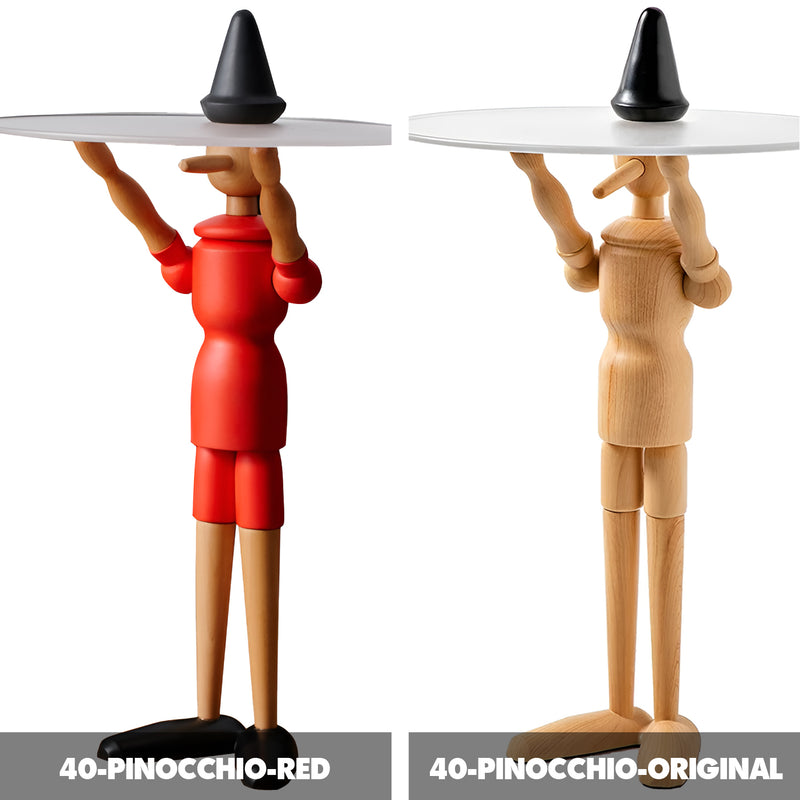 Bauhaus beech wood side table pinocchio color swatches.