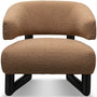 Cream Boucle Fabric 1 Seater Sofa ARC