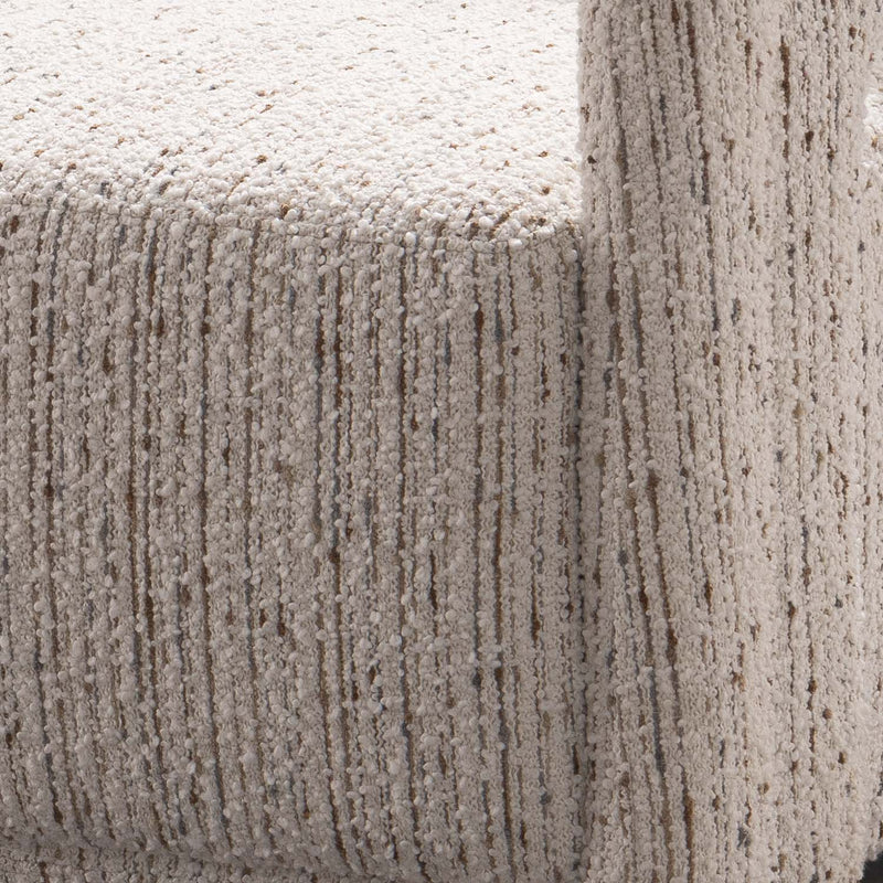 Modern boucle fabric 1 seater sofa kaburi color swatches.