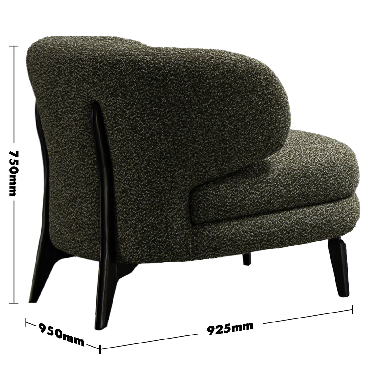 Cream boucle fabric 1 seater sofa moss size charts.