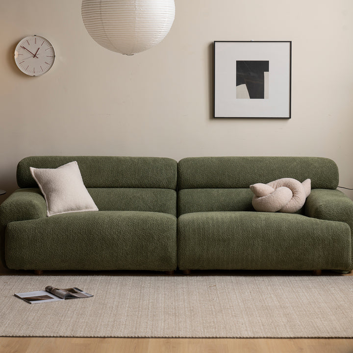 Modern boucle fabric 3 seater sofa sleepo detail 8.