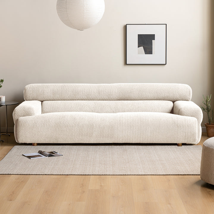 Modern boucle fabric 3 seater sofa sleepo detail 11.