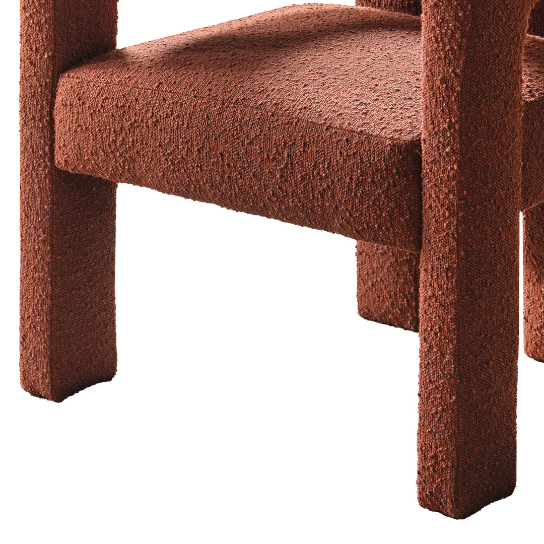 Modern Boucle Fabric Dining Chair SIENNA