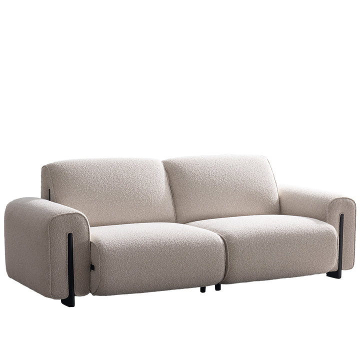 Modern boucle fabric modular 3 seater sofa colle layered structure.