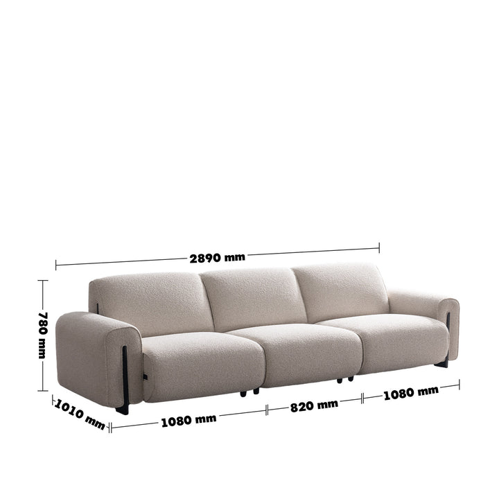 Modern boucle fabric modular 4 seater sofa colle size charts.