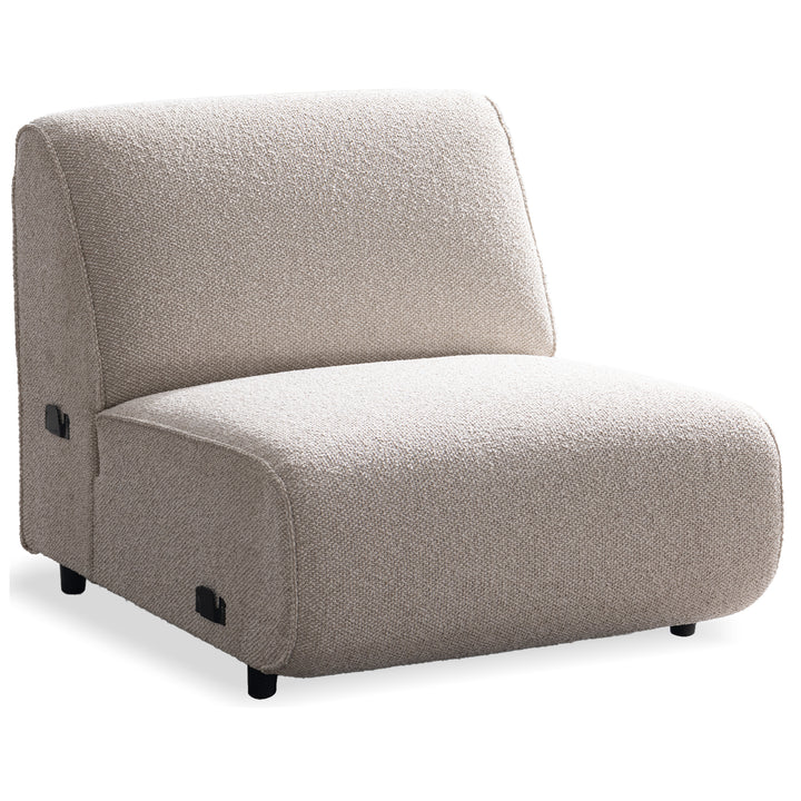 Minimalist Boucle Fabric Modular Armless 1 Seater Sofa COLLE