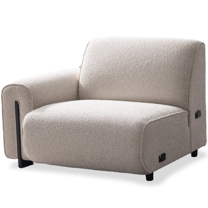 Minimalist Boucle Fabric Modular Corner 1 Seater Sofa COLLE