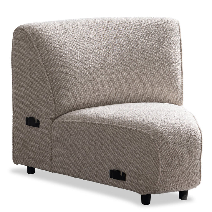 Modern Boucle Fabric Modular Joint Connection 1 Seater Sofa COLLE