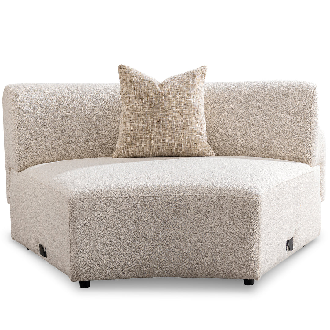 Scandinavian Boucle Fabric Modular Joint Connection 1 Seater Sofa RENE