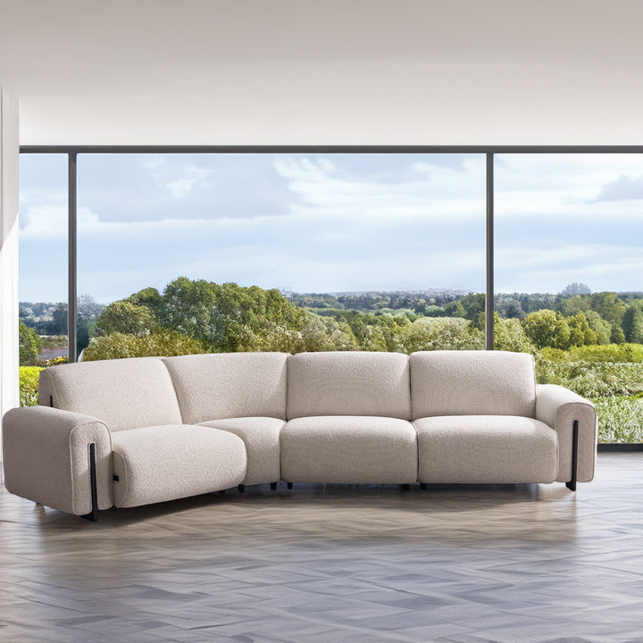 Modern boucle fabric modular l shape sectional sofa colle 3+l color swatches.