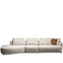 Cream Boucle Fabric Modular L Shape Sectional Sofa SERENE 3+L