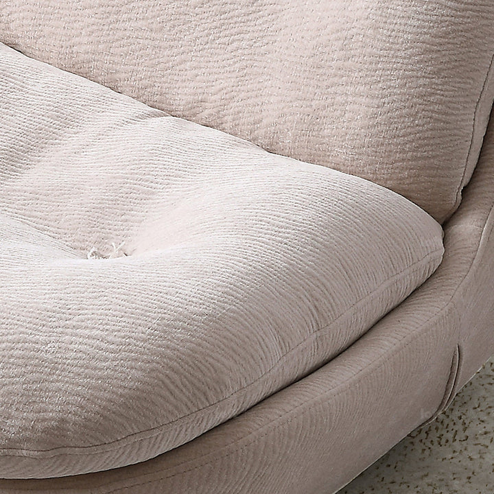 Modern chenille velvet fabric rocking 1 seater sofa nebula environmental situation.