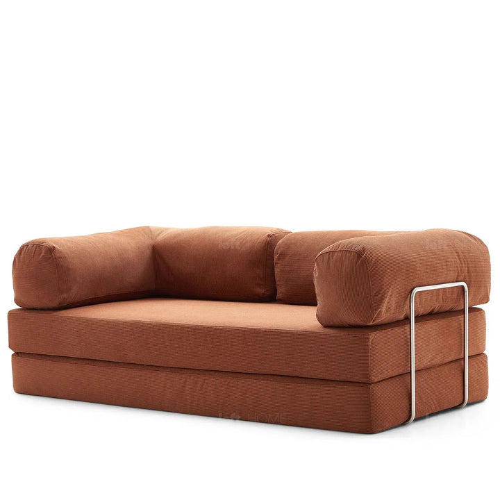 Modern corduroy fabric 4.5 seater sofa bed squeeze detail 2.