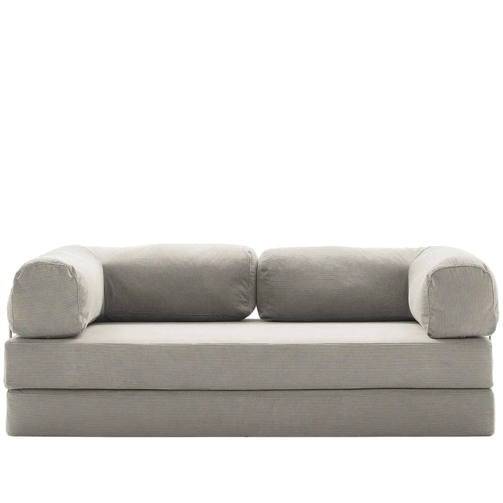 Modern corduroy fabric 4.5 seater sofa bed squeeze detail 6.