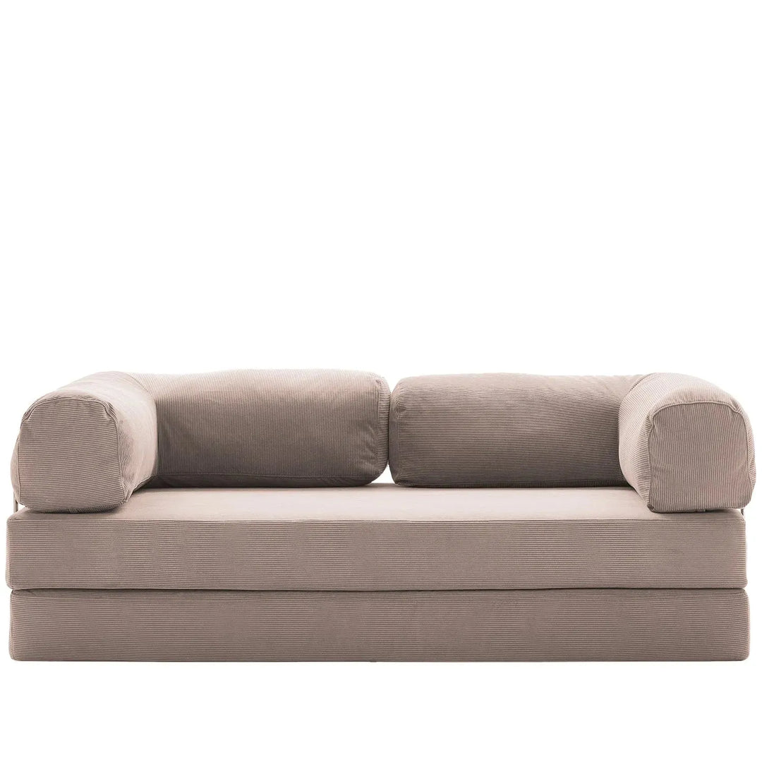 Modern corduroy fabric 4.5 seater sofa bed squeeze detail 8.