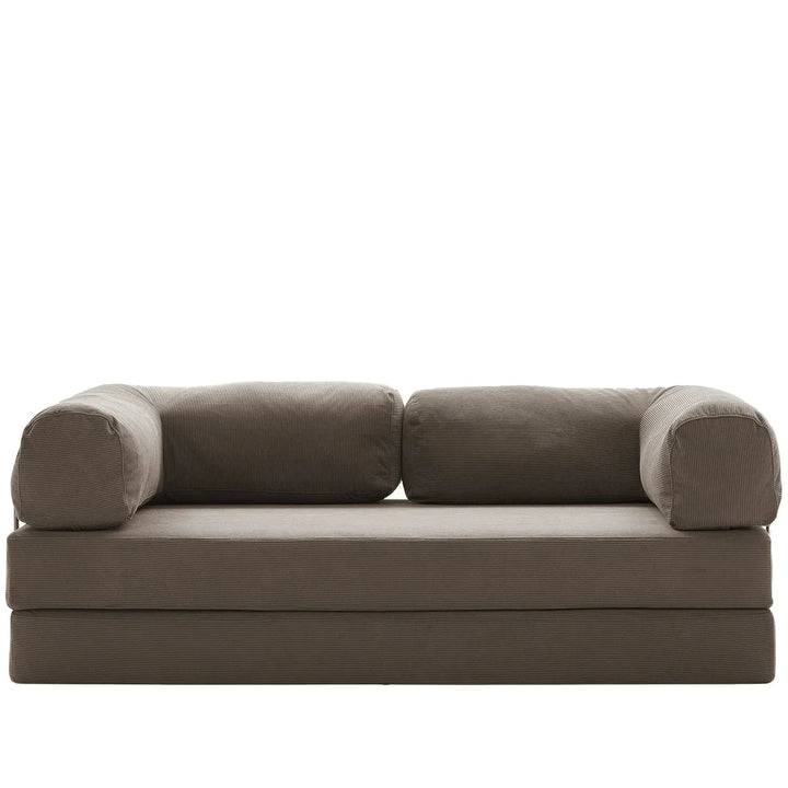 Modern corduroy fabric 4.5 seater sofa bed squeeze detail 9.