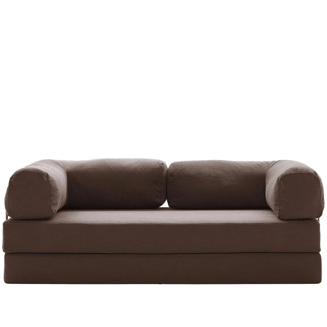 Modern corduroy fabric 4.5 seater sofa bed squeeze detail 10.