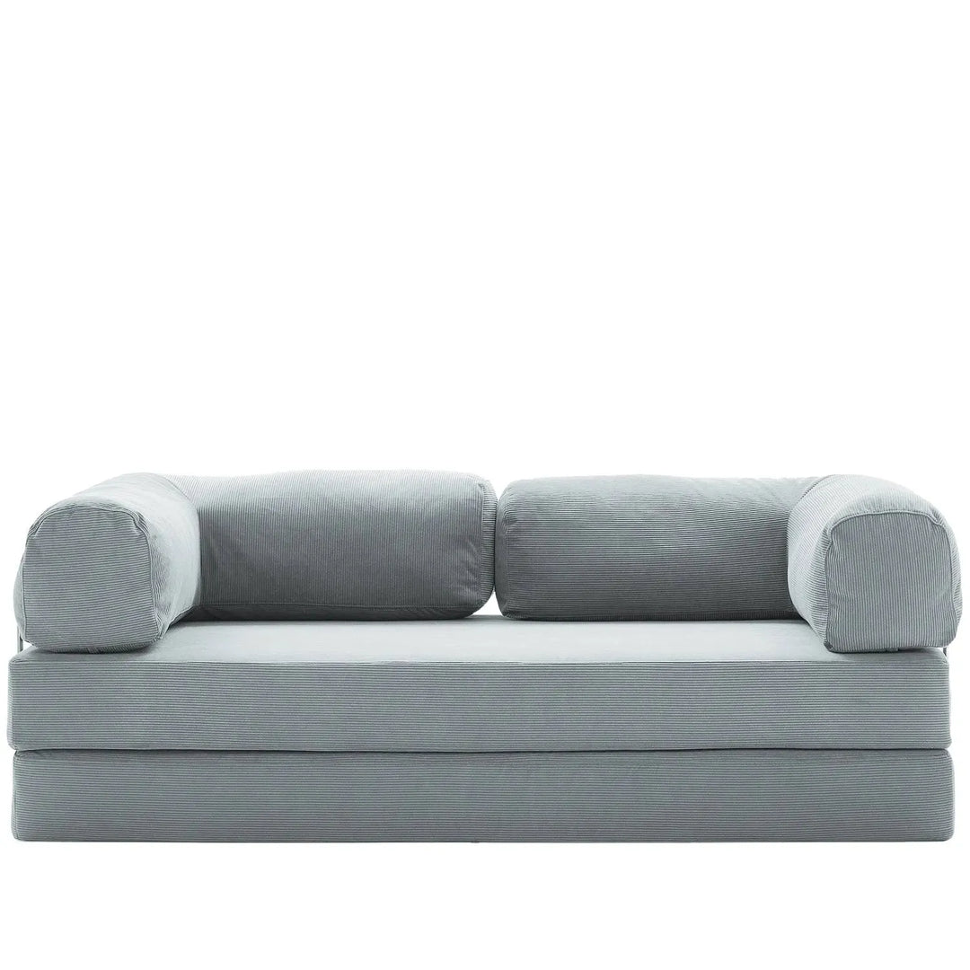 Modern corduroy fabric 4.5 seater sofa bed squeeze detail 11.