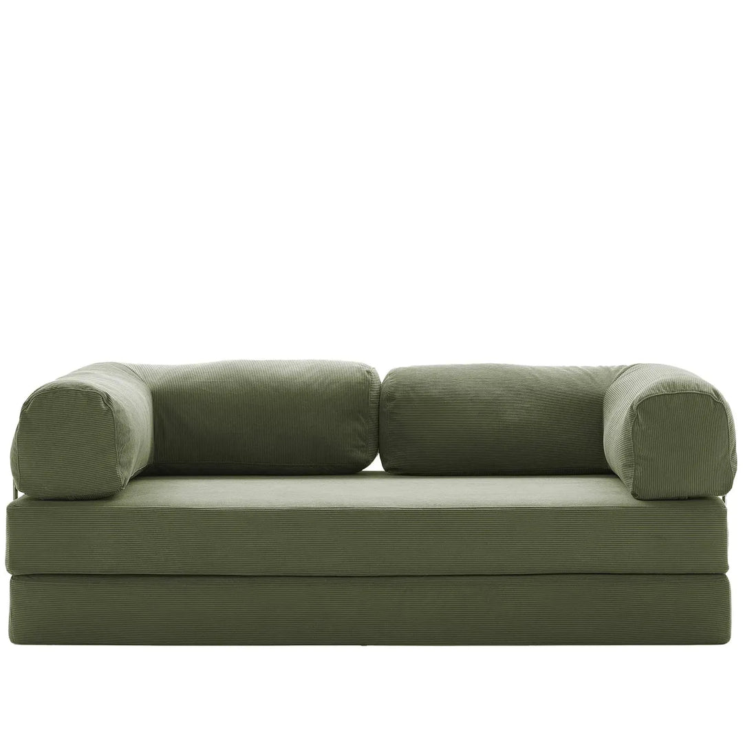 Modern corduroy fabric 4.5 seater sofa bed squeeze detail 16.