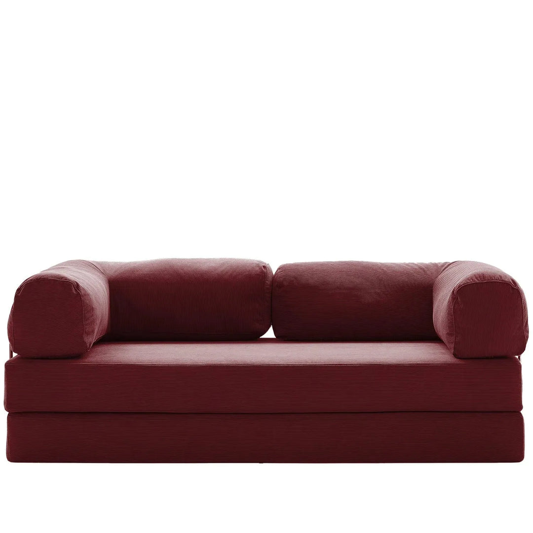 Modern corduroy fabric 4.5 seater sofa bed squeeze detail 22.