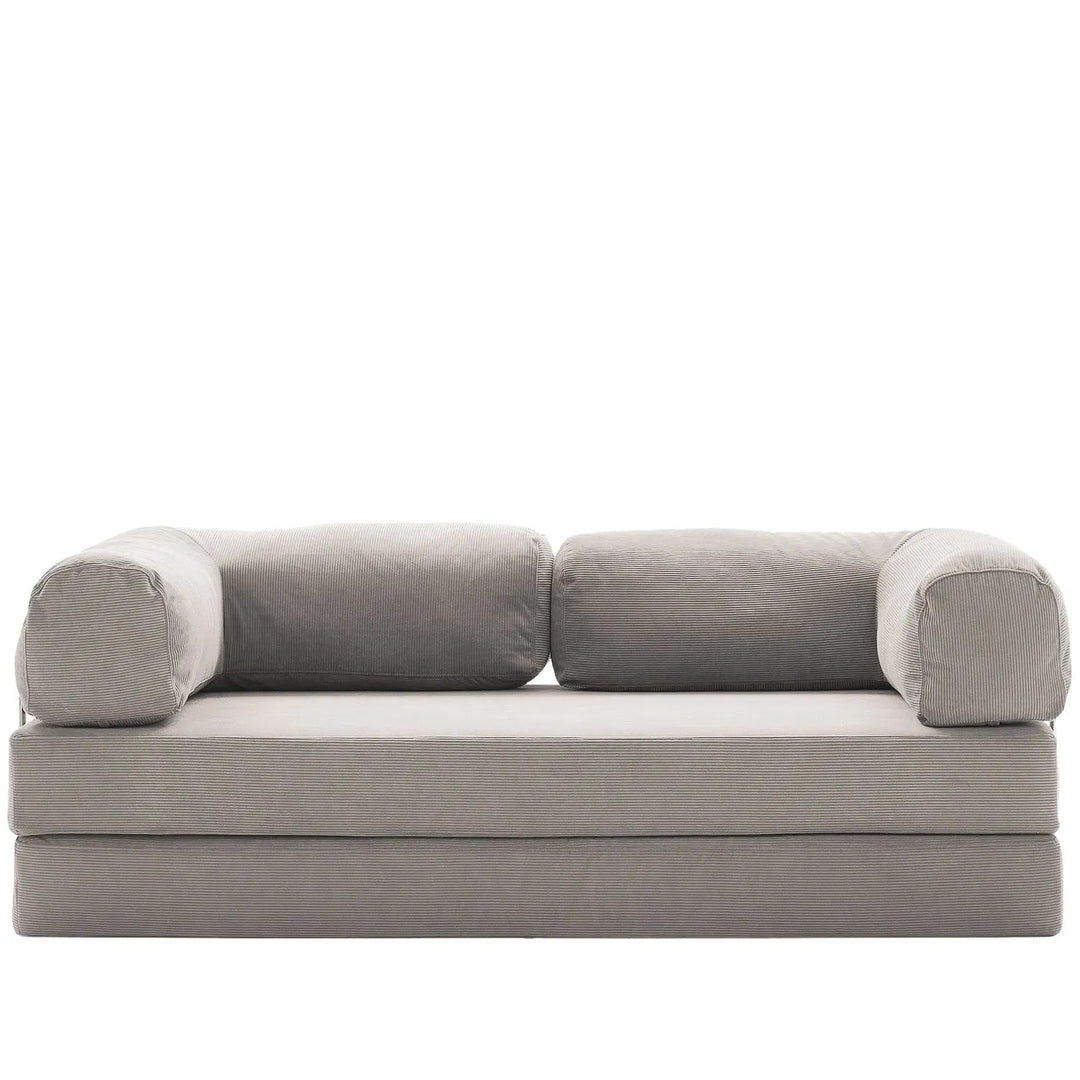 Modern corduroy fabric 4.5 seater sofa bed squeeze detail 24.