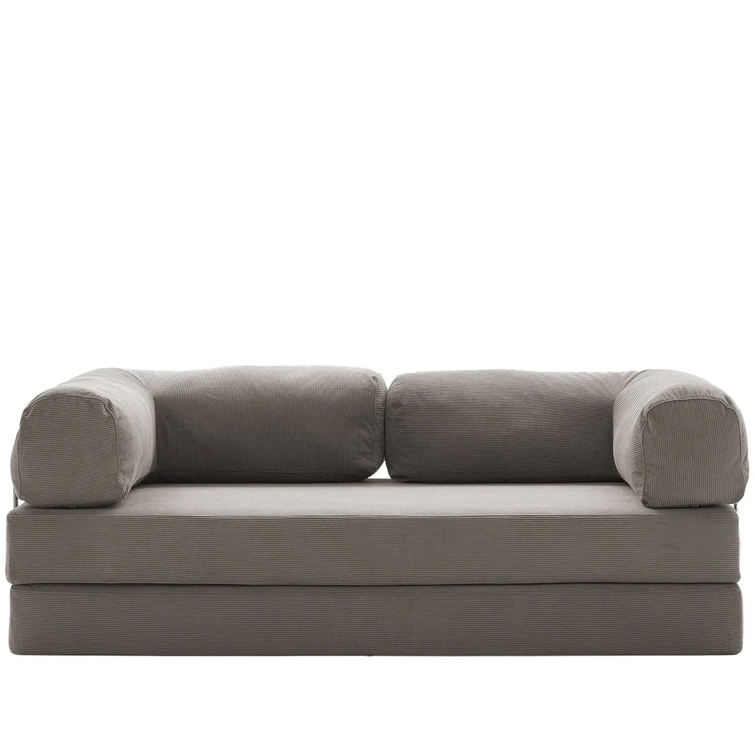 Modern corduroy fabric 4.5 seater sofa bed squeeze detail 25.