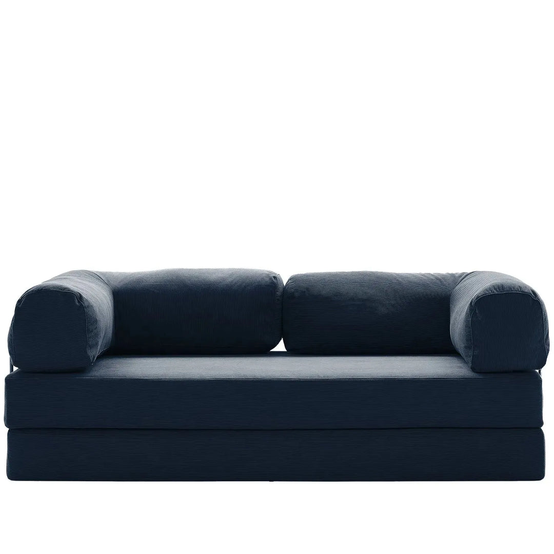 Modern corduroy fabric 4.5 seater sofa bed squeeze detail 27.