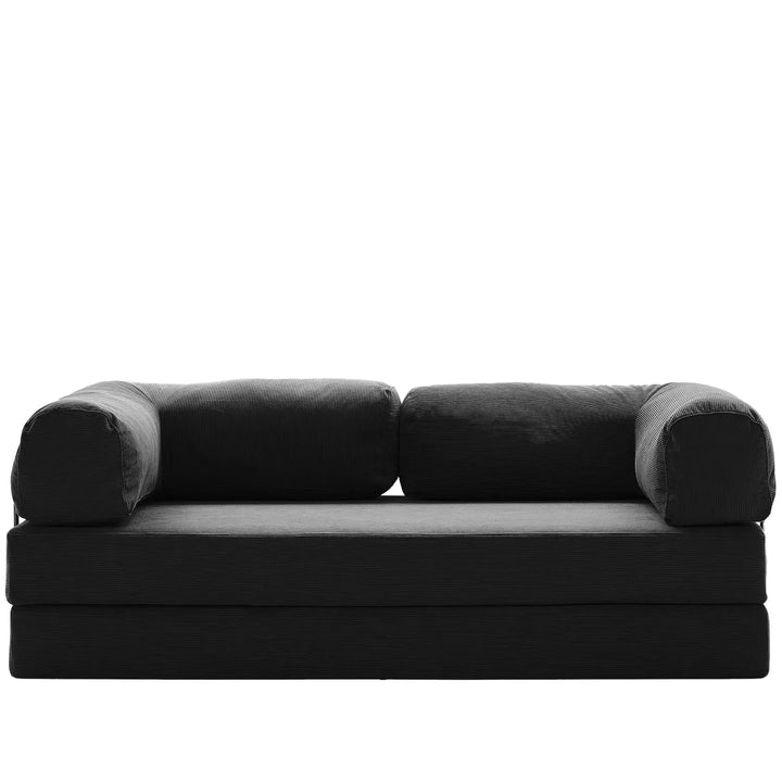 Modern corduroy fabric 4.5 seater sofa bed squeeze detail 29.