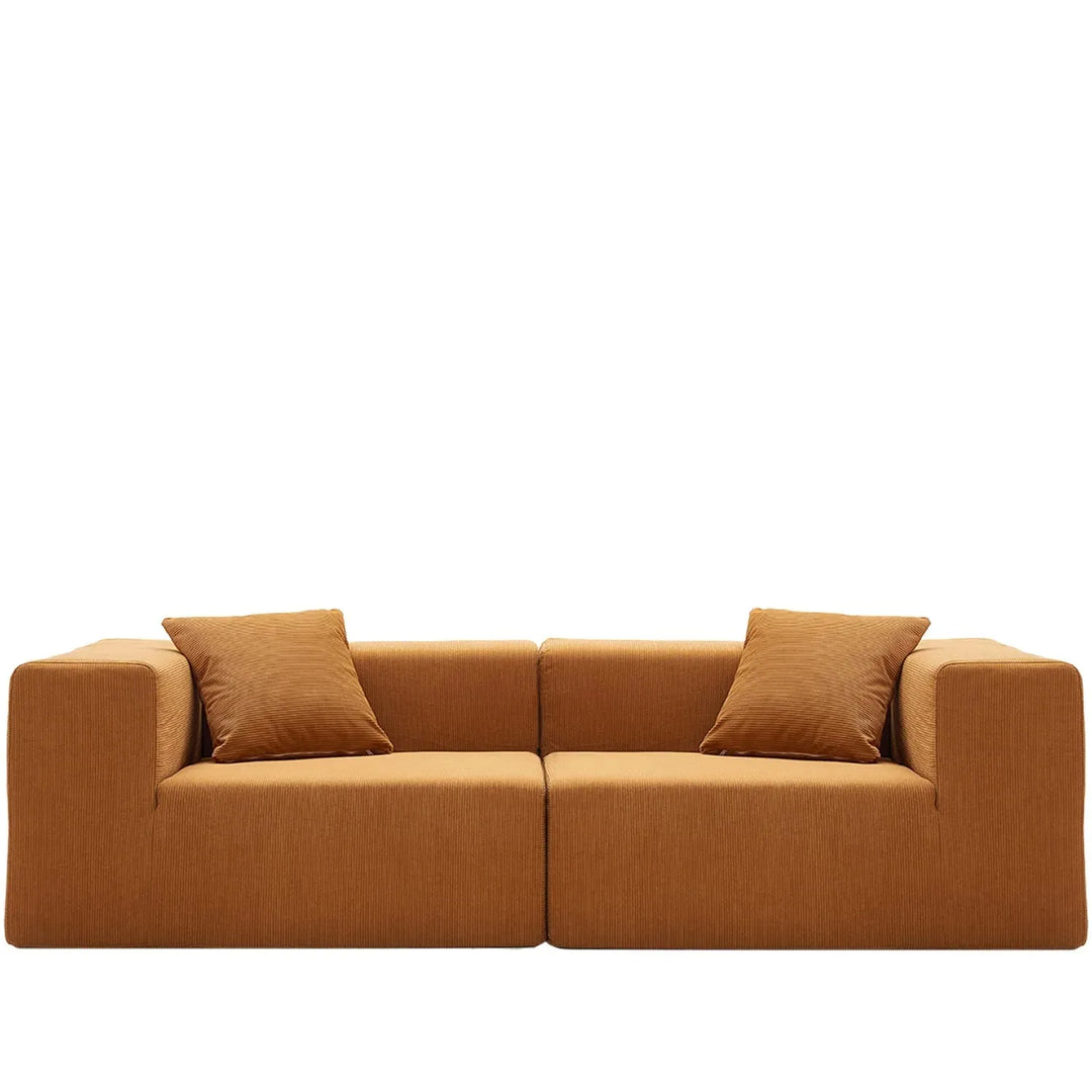 Modern corduroy fabric 4.5 seater sofa compress detail 7.