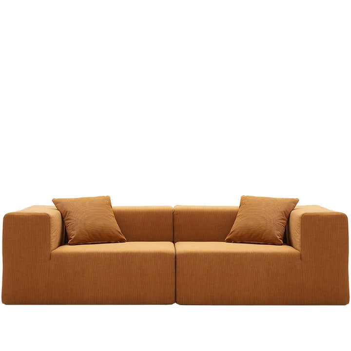 Modern corduroy fabric 4.5 seater sofa compress detail 7.