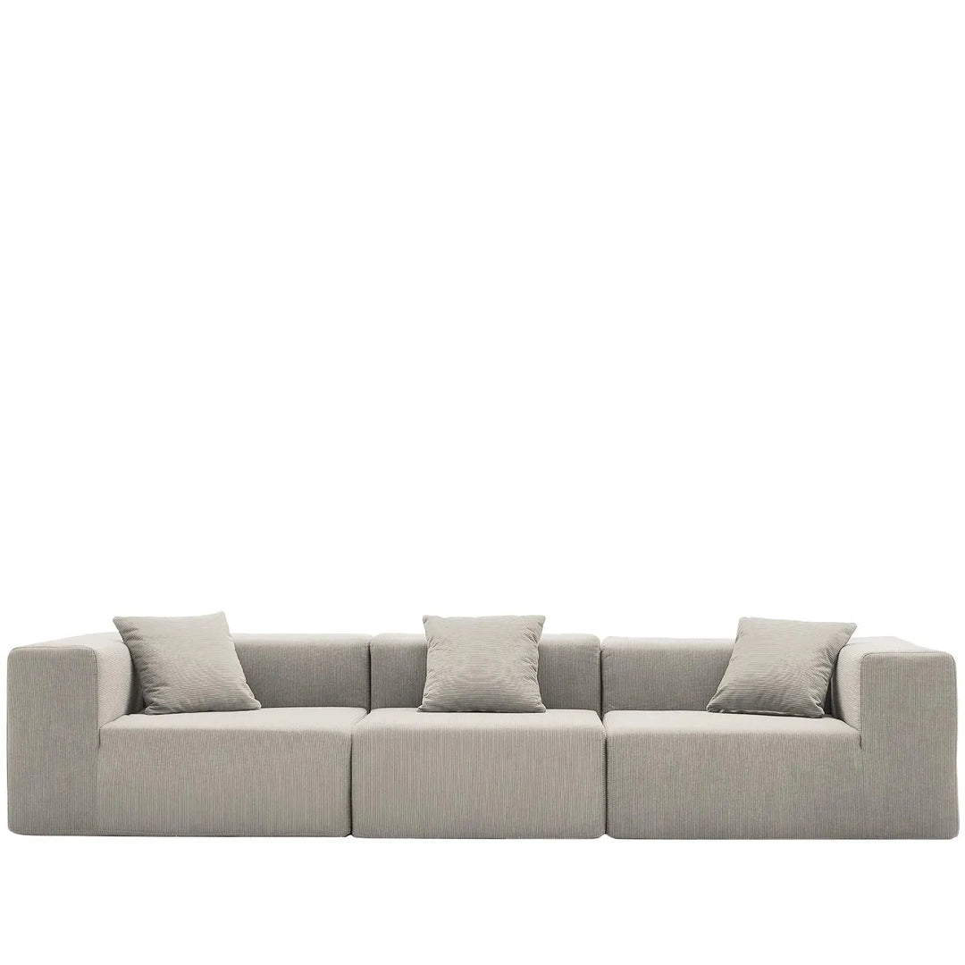 Modern corduroy fabric 4.5 seater sofa compress detail 8.