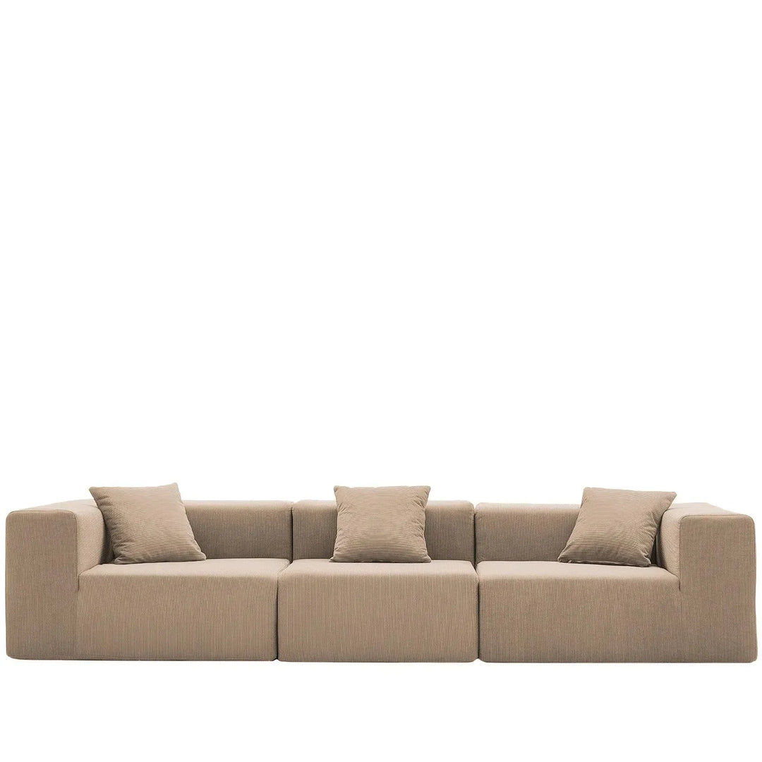 Modern corduroy fabric 4.5 seater sofa compress detail 9.