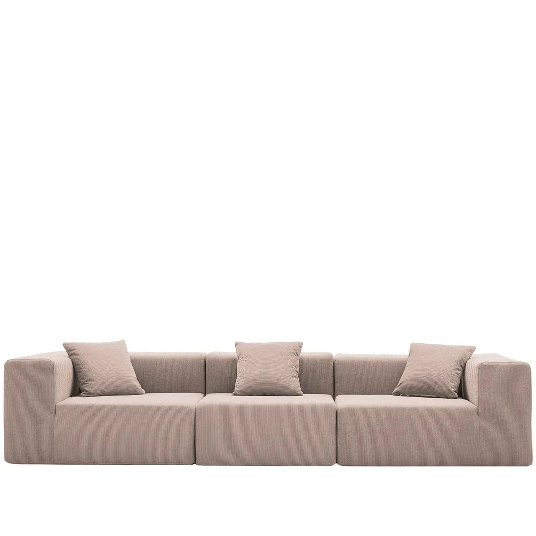 Modern corduroy fabric 4.5 seater sofa compress detail 10.