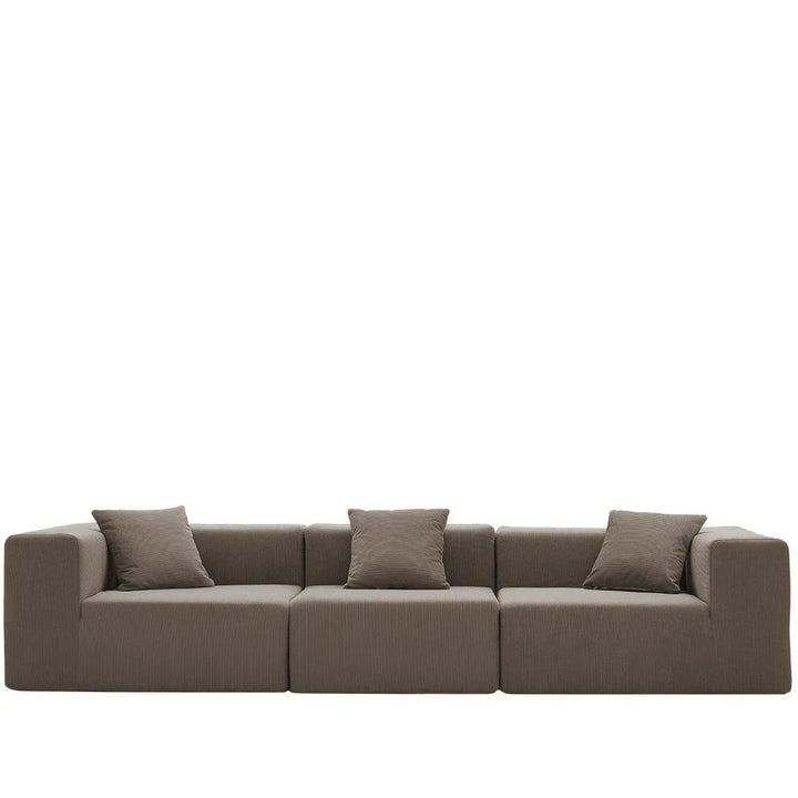 Modern corduroy fabric 4.5 seater sofa compress detail 11.