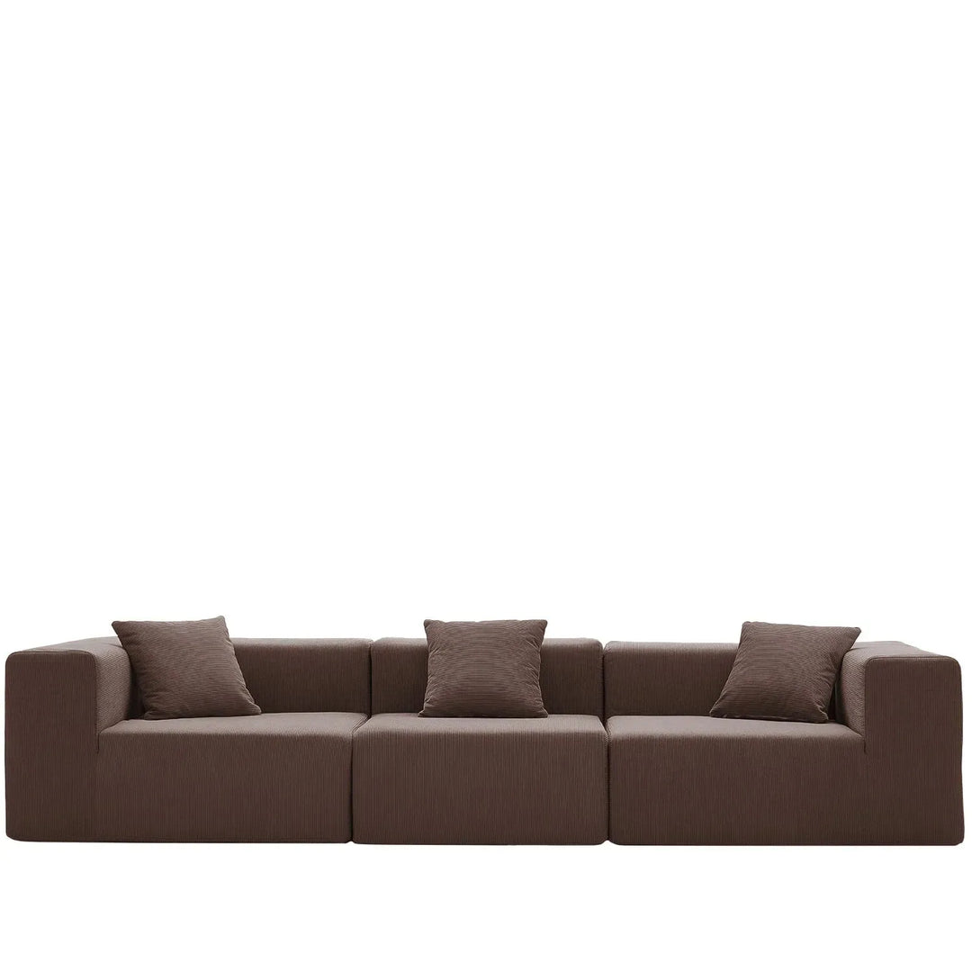 Modern corduroy fabric 4.5 seater sofa compress detail 12.