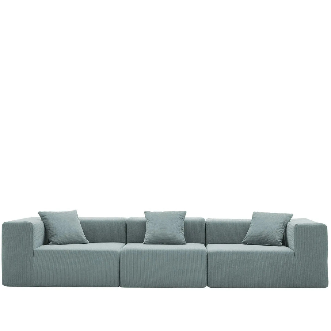 Modern corduroy fabric 4.5 seater sofa compress detail 14.