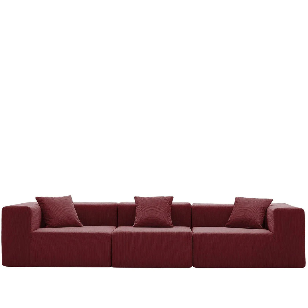 Modern corduroy fabric 4.5 seater sofa compress detail 24.