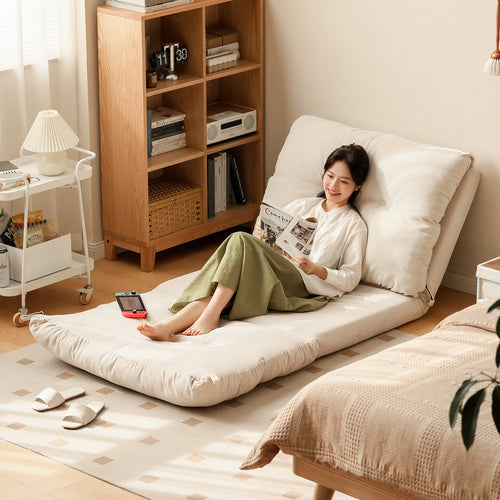 Modern Corduroy Velvet Fabric 1 Seater Tatami Sofa Bed LUXE Good to Know Preview-1