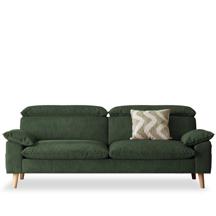 Modern corduroy velvet fabric 3 seater sofa cordy detail 6.