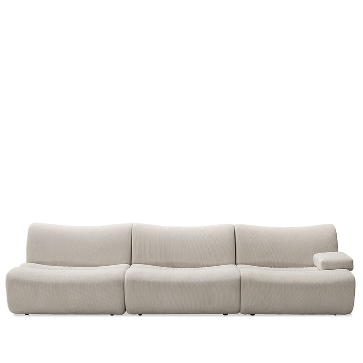 Minimalist Corduroy Velvet Fabric Modular 3 Seater Sofa ERNEST