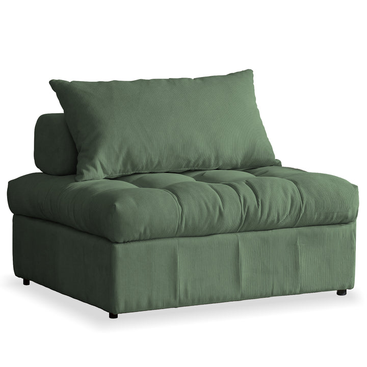 Modern corduroy velvet fabric modular armless 1 seater sofa flexa detail 9.