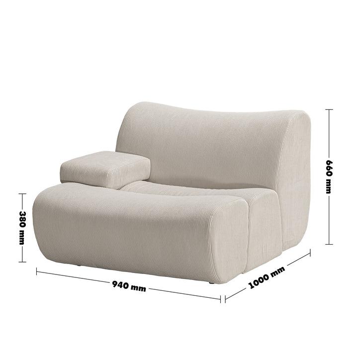 Modern corduroy velvet fabric modular corner 1 seater sofa ernest size charts.