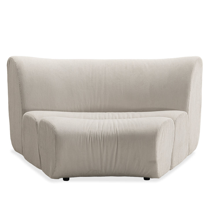 Modern Corduroy Velvet Fabric Modular Joint Connection 1 Seater Sofa ERNEST