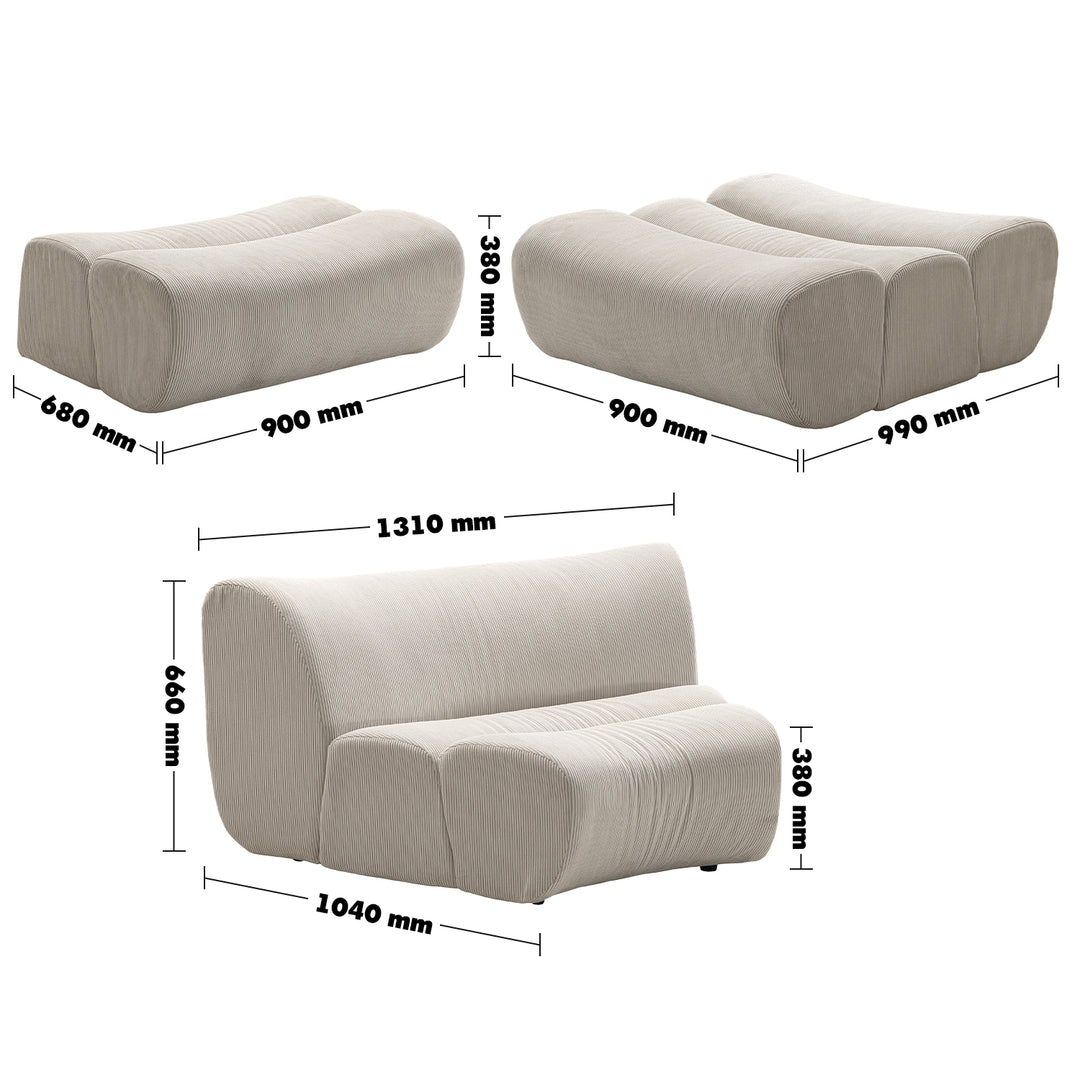 Modern corduroy velvet fabric modular l shape sectional sofa ernest 4+l color swatches.