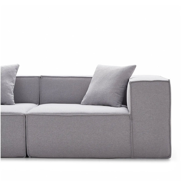 Modern cotton-linen fabric 4.5 seater sofa block detail 5.