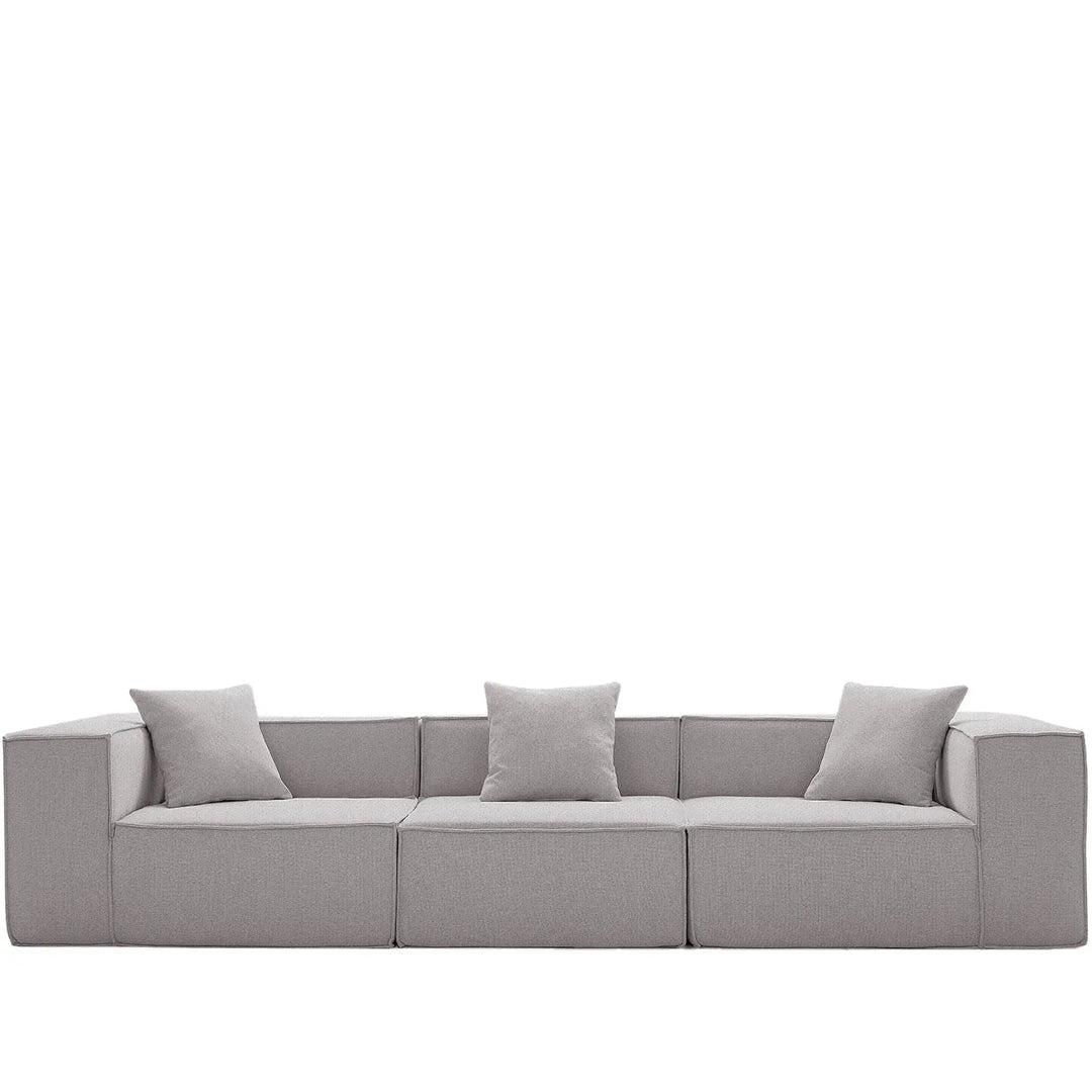 Modern cotton-linen fabric 4.5 seater sofa block detail 6.